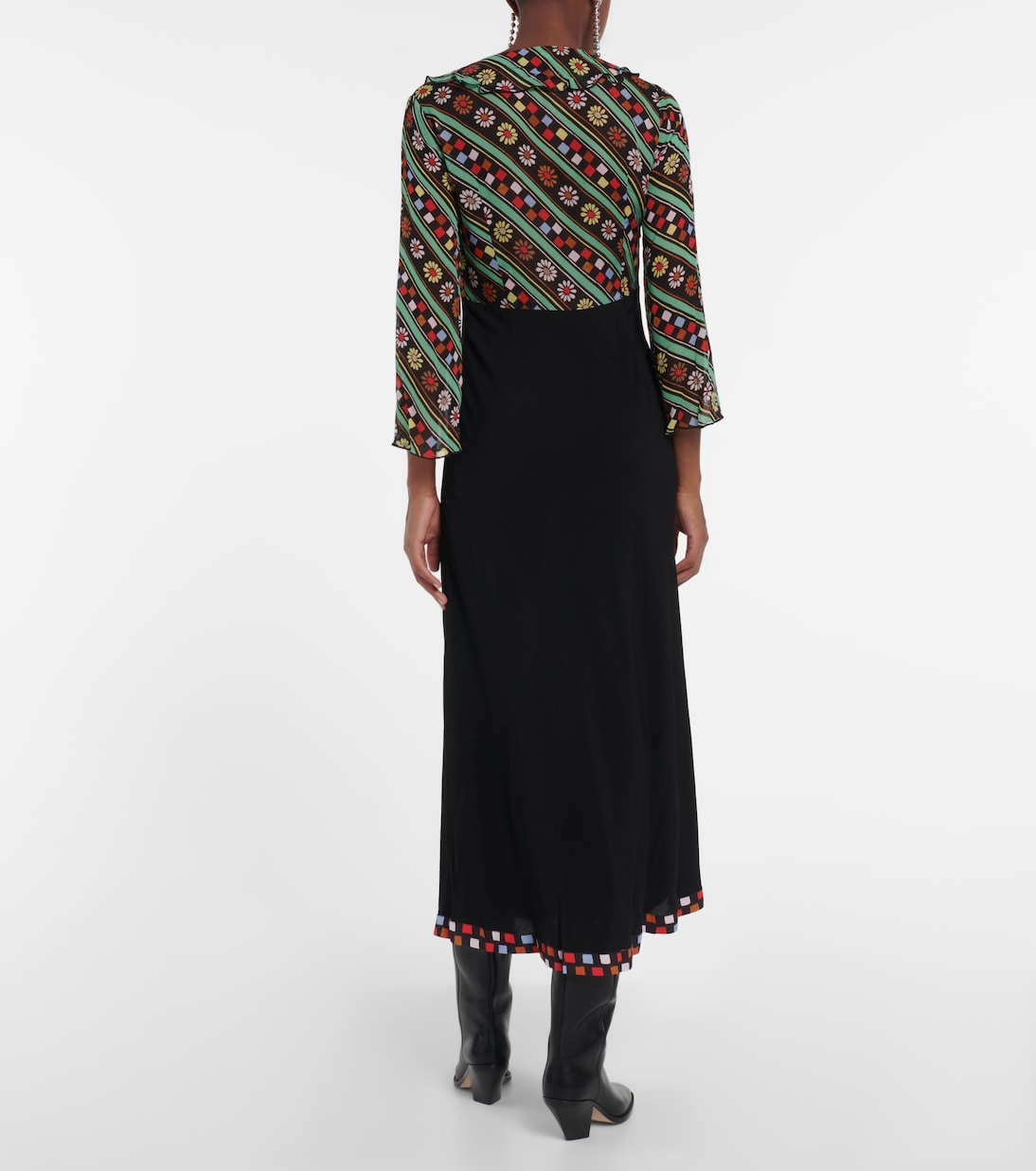 Vestido Lora de crepé estampado | Rixo