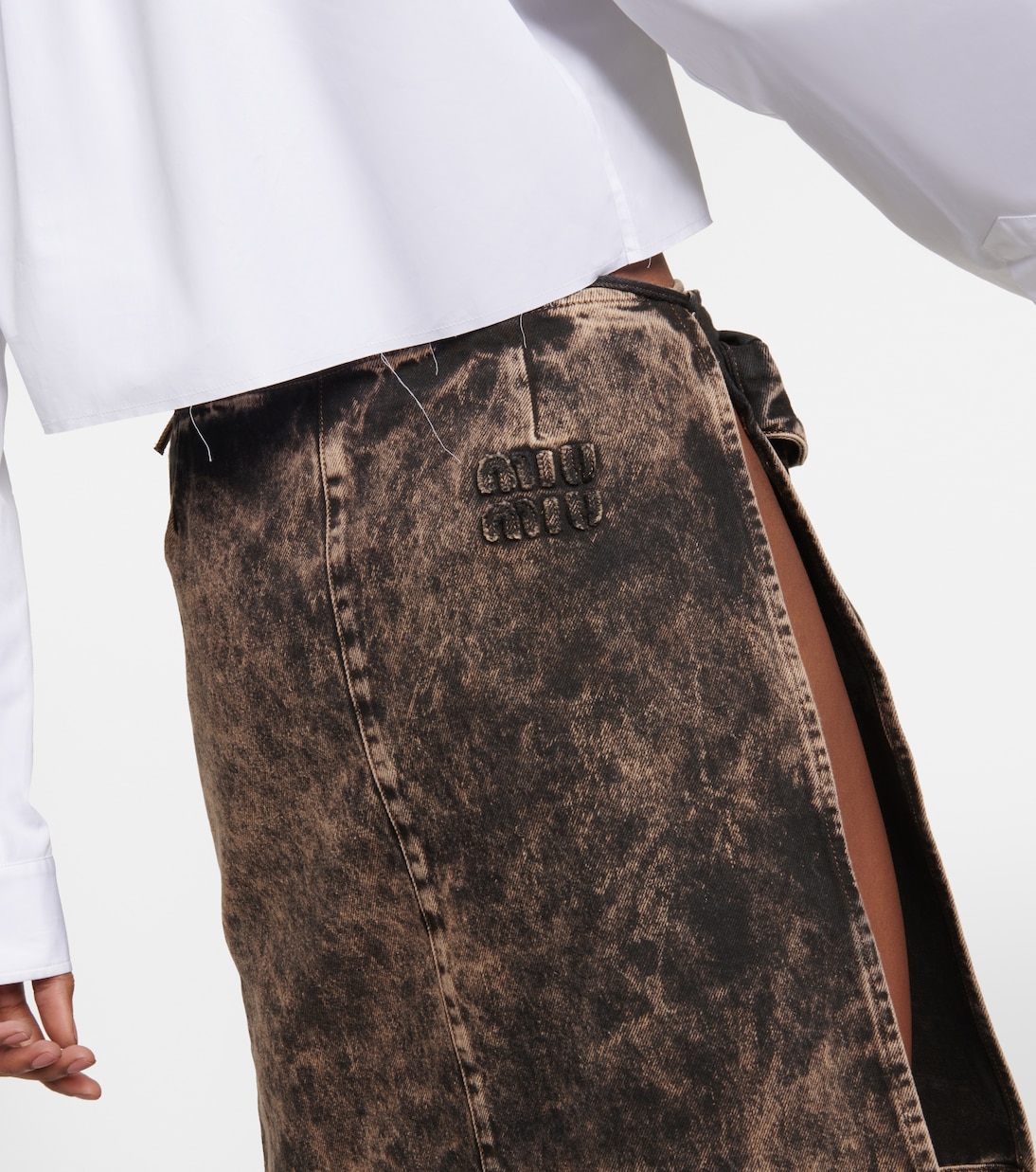Gonna midi di jeans | Miu Miu