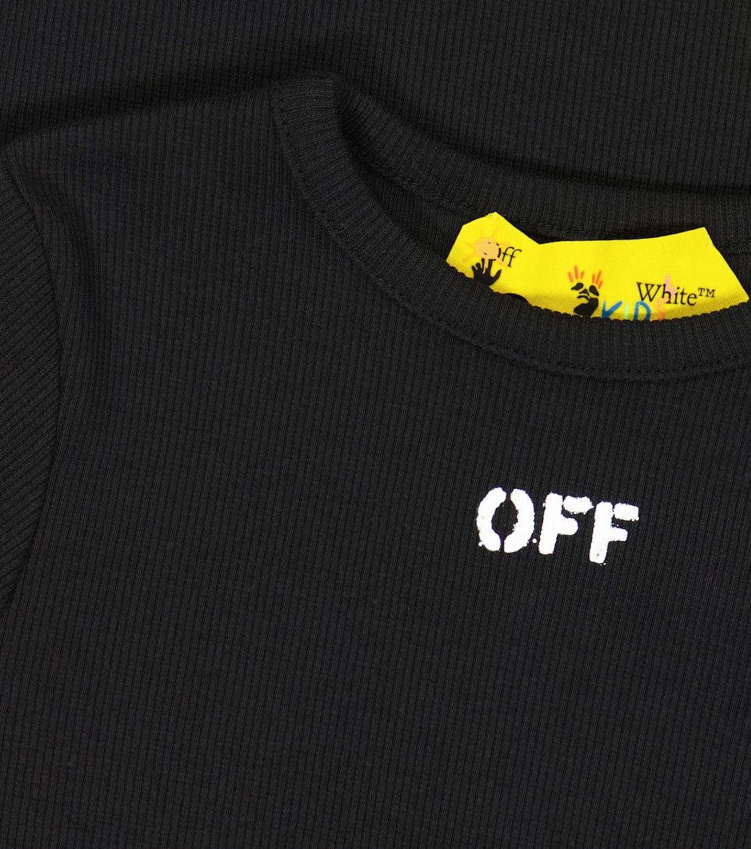 Robe t-shirt Off Stamp en coton mélangé | Off-White Kids