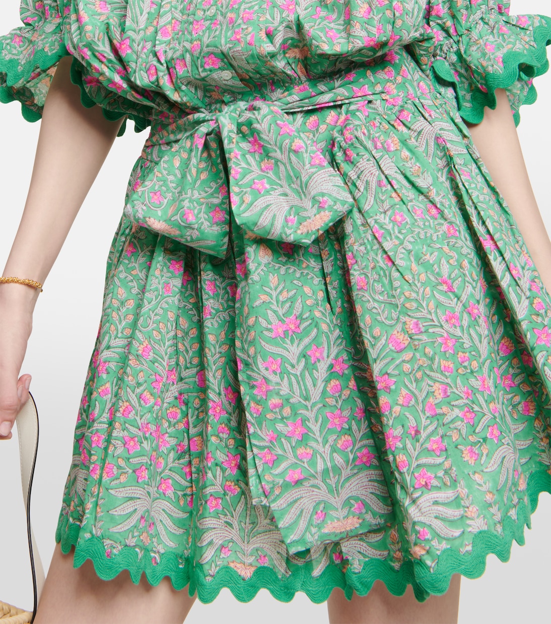Floral cotton poplin shirt dress | Juliet Dunn