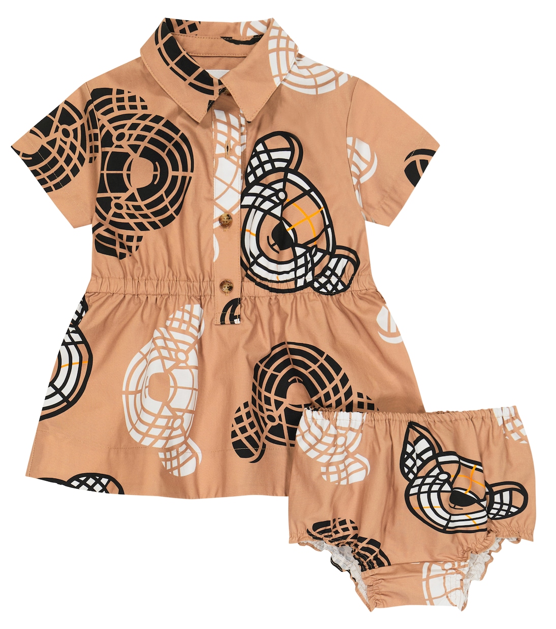 Baby Thomas Bear dress and bloomers set | Burberry Kids