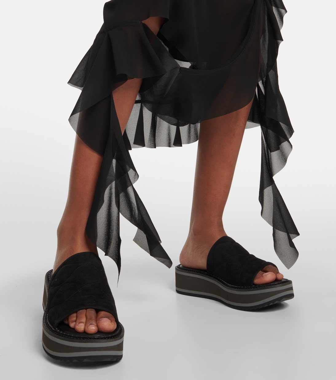 Sandali con plateau Fast in suede | Clergerie
