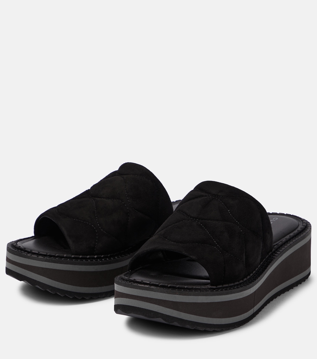 Sandali con plateau Fast in suede | Clergerie
