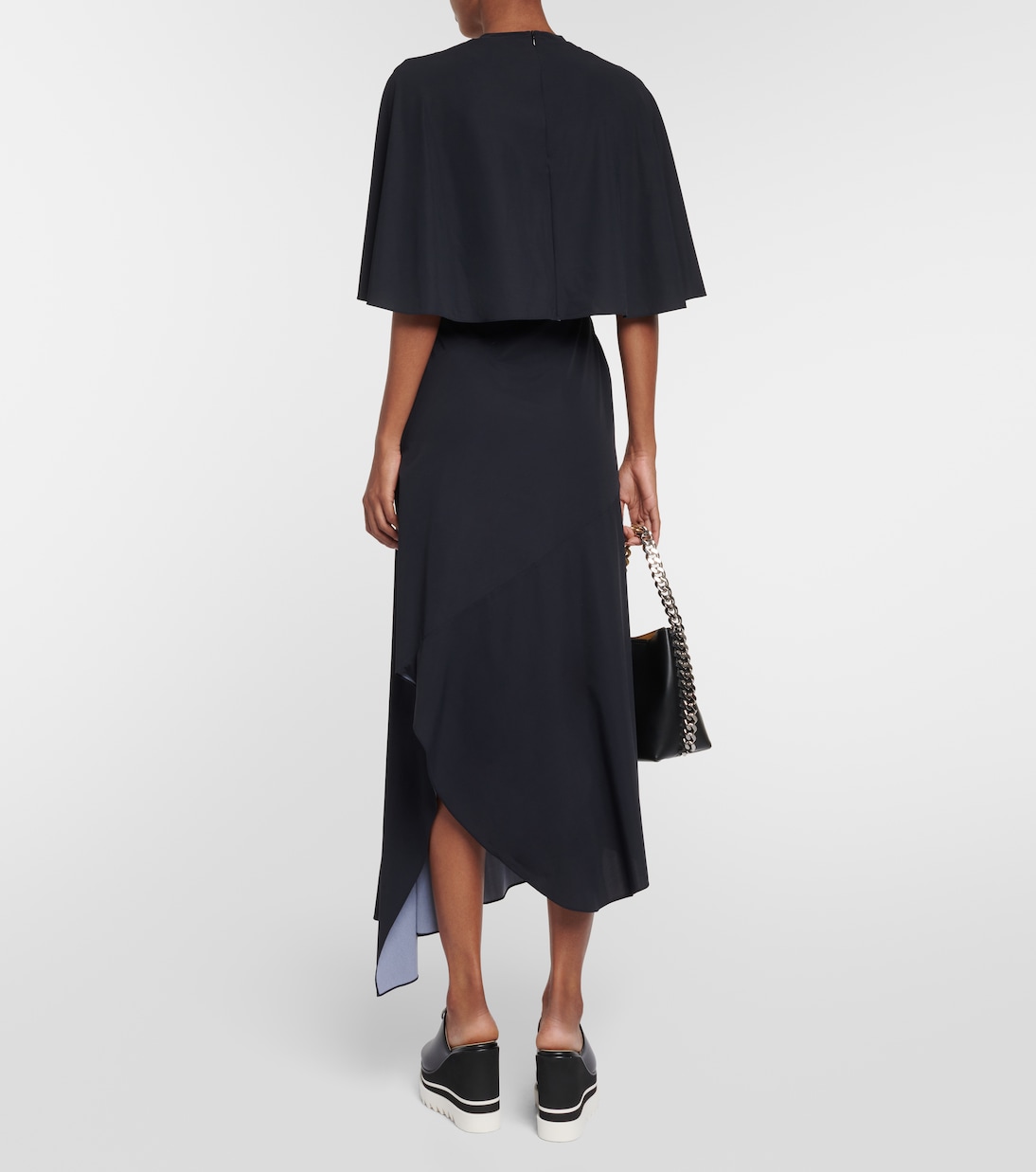 Trompe l'oeil midi dress | Stella McCartney