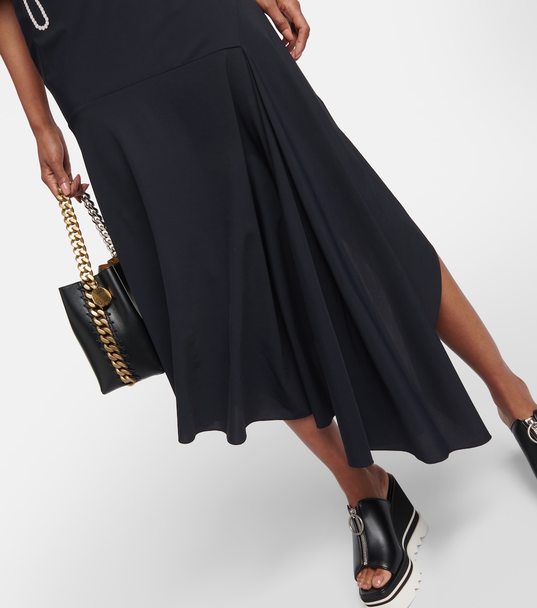Trompe l'oeil midi dress | Stella McCartney