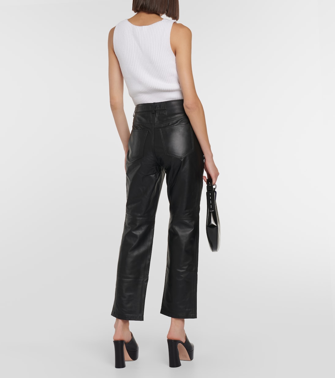 Crop top White Label de algodón y cachemir | Proenza Schouler