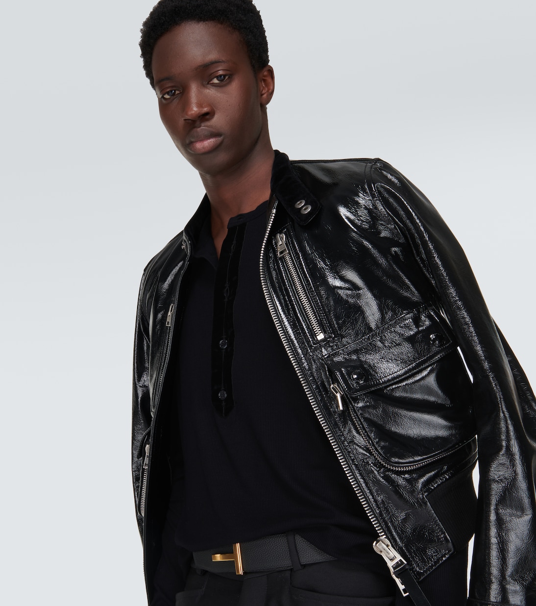 Camiseta con botones de satén | Tom Ford