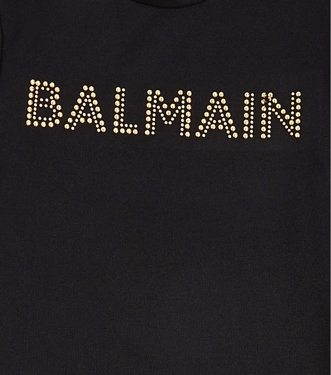 Vestido en jersey de algodón con logo | Balmain Kids