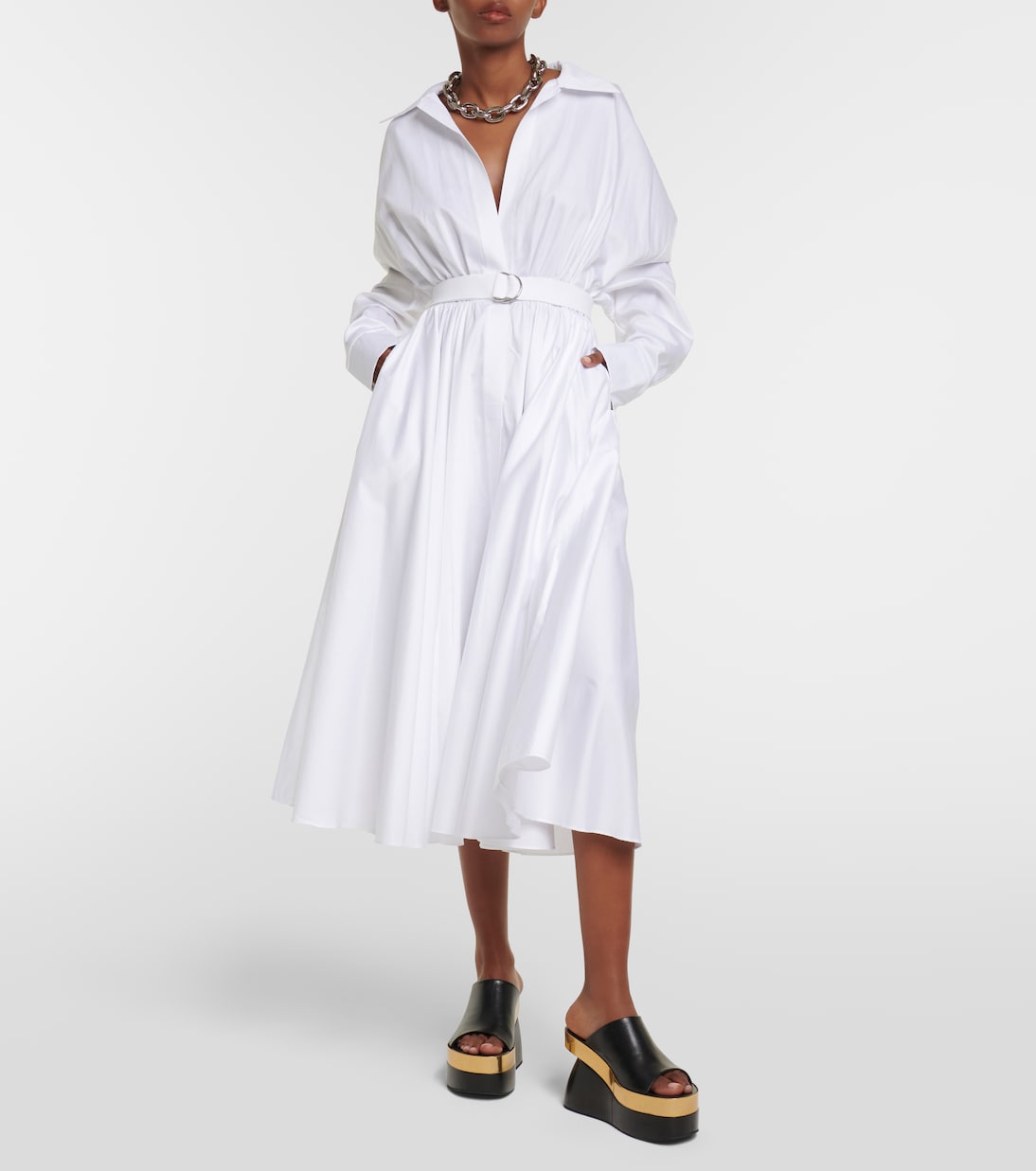 Hemdblusenkleid aus Baumwolle | Norma Kamali