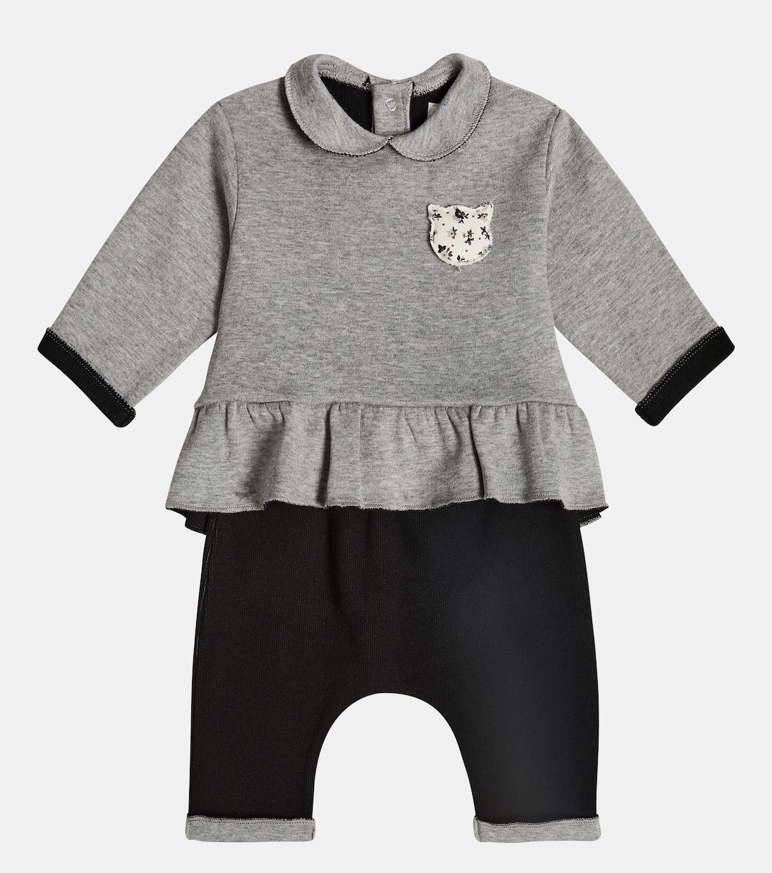 Baby cotton top and leggings set | Il Gufo