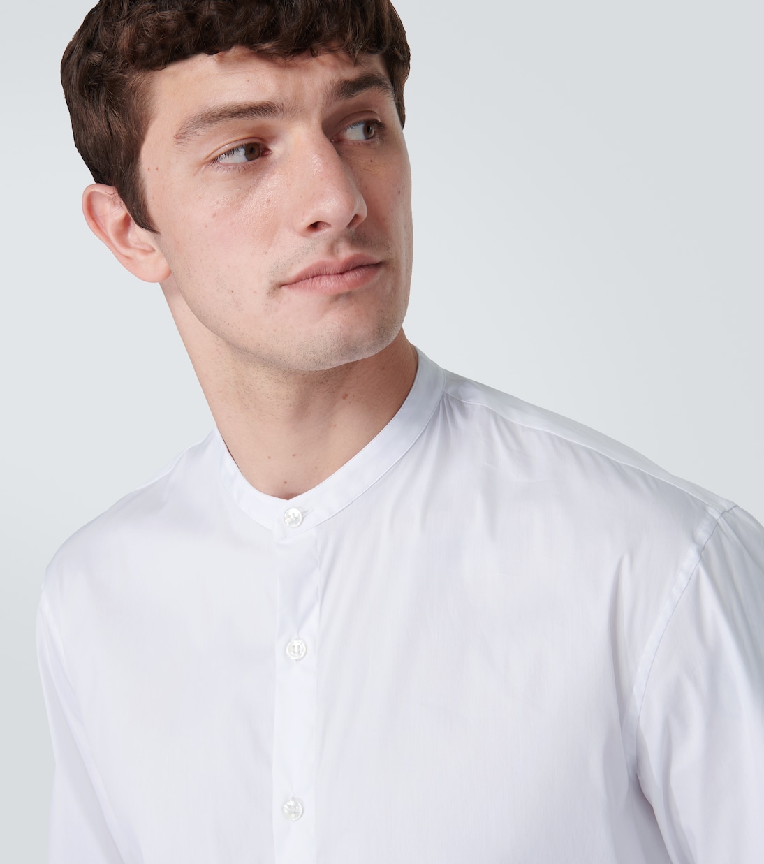 Camicia in popeline di misto cotone | Giorgio Armani