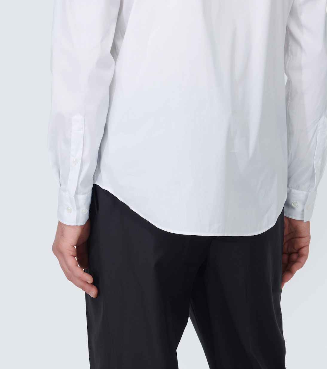 Camicia in popeline di misto cotone | Giorgio Armani