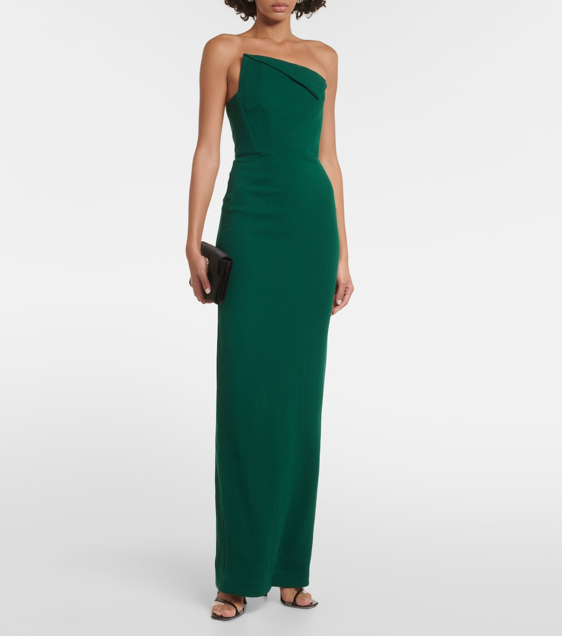 Robe longue bustier Origami | Roland Mouret