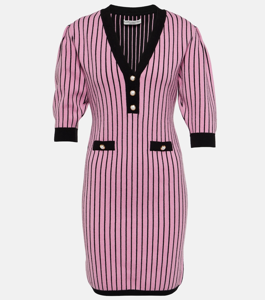 Pinstriped knit minidress | Alessandra Rich