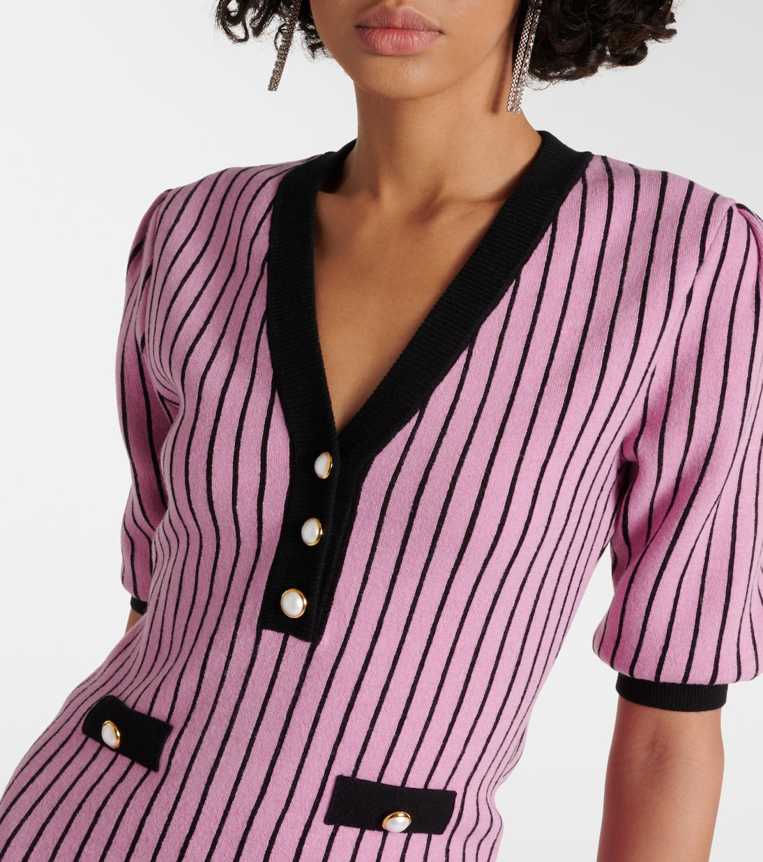 Pinstriped knit minidress | Alessandra Rich