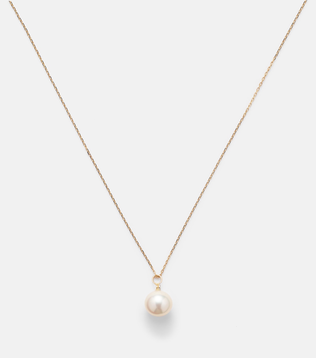 Collana in oro 14kt MATEO con diamante e perla, gioiello elegante per giovani