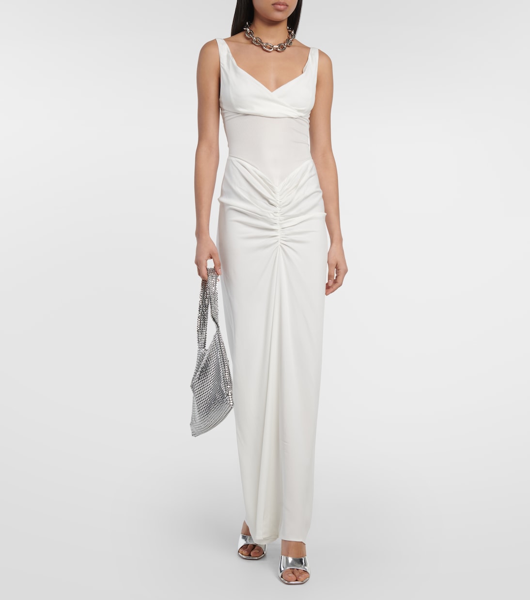 Fusion ruched jersey maxi dress | Christopher Esber