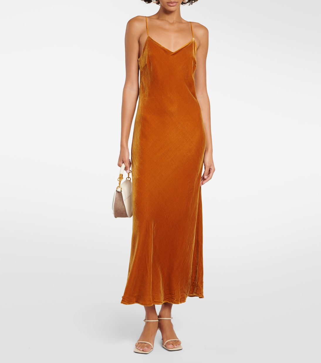 Maxikleid Lyon aus Samt | Asceno