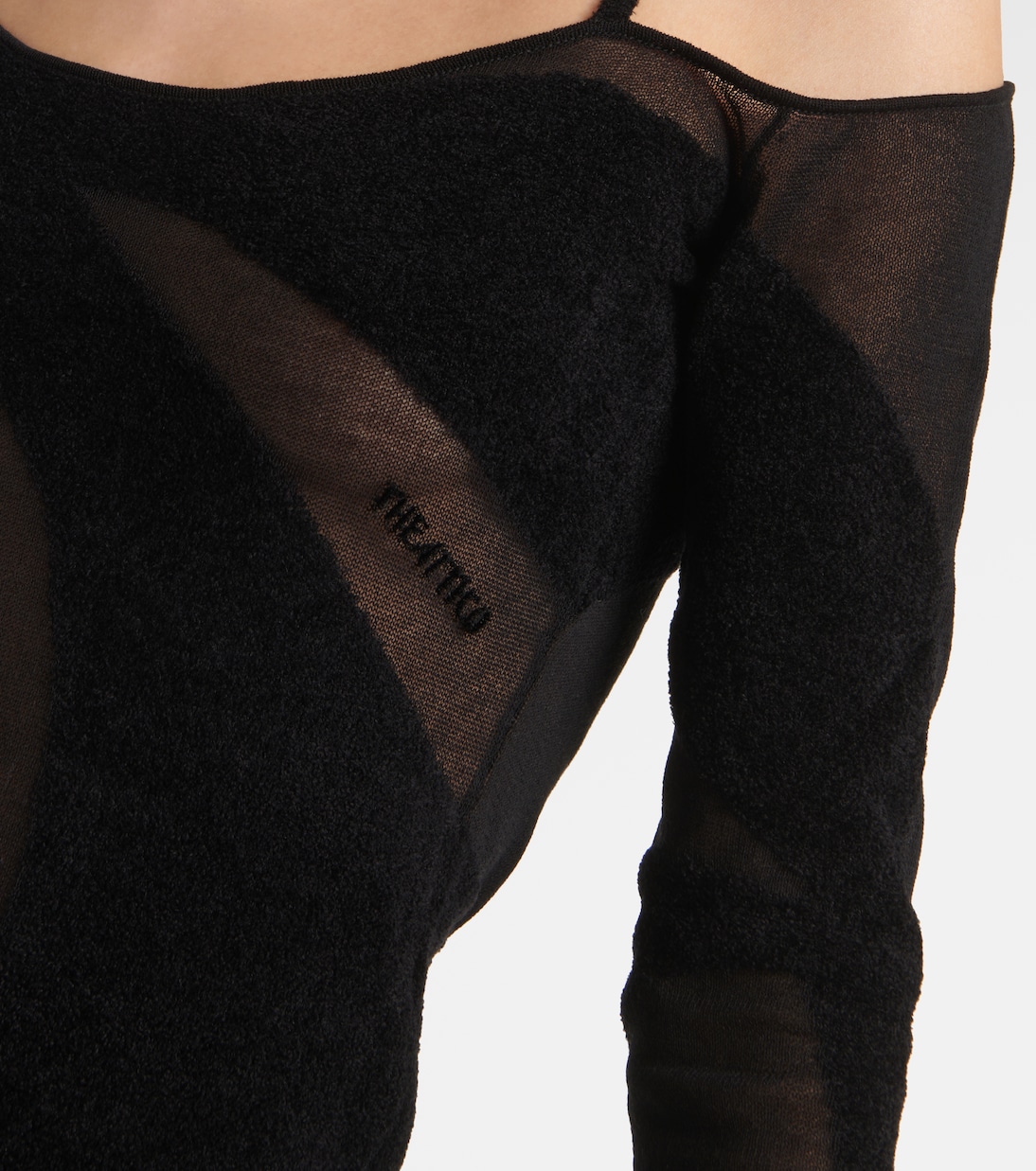 Miniabito asimmetrico in chiffon | The Attico