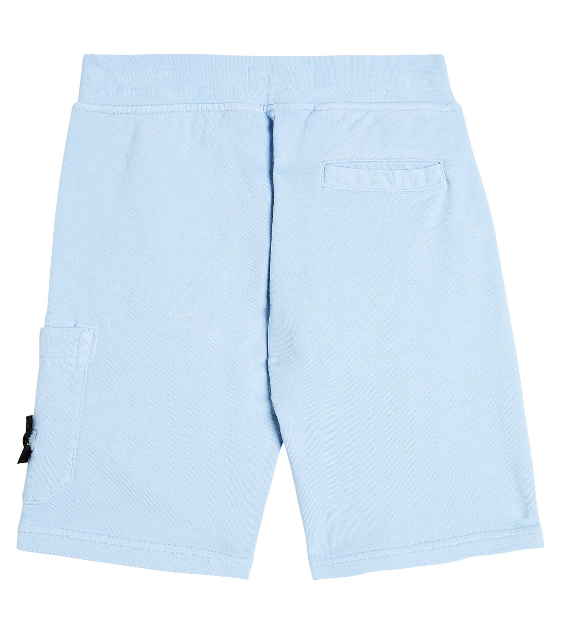 Cotton shorts in blue Stone Island Junior Mytheresa