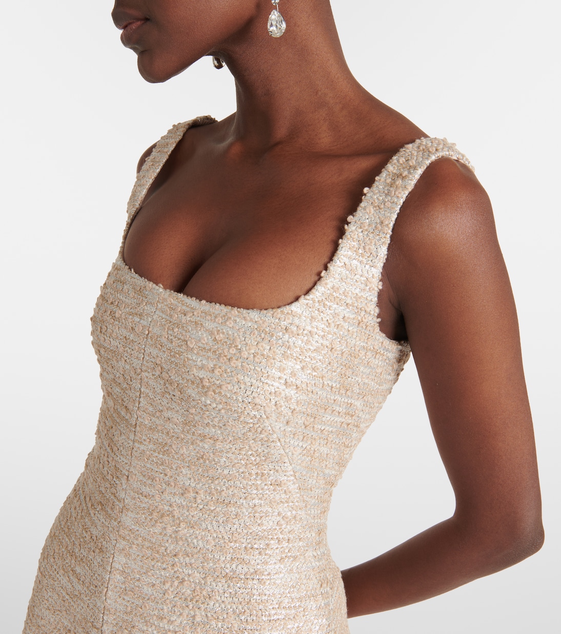 Tibby jacquard tweed minidress | Emilia Wickstead