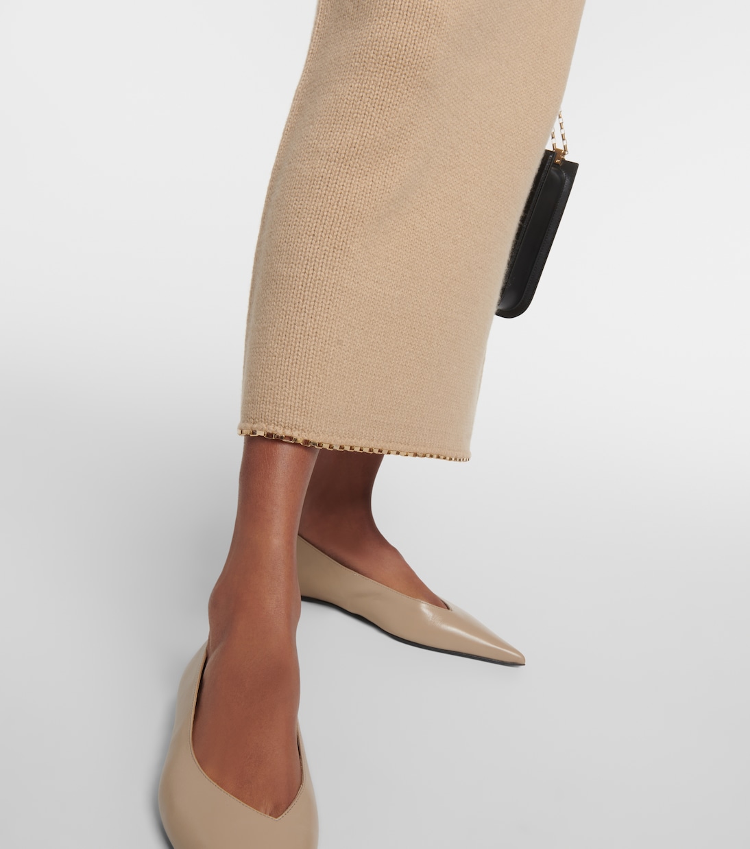 Gonna midi in misto cashmere e lana | Toteme