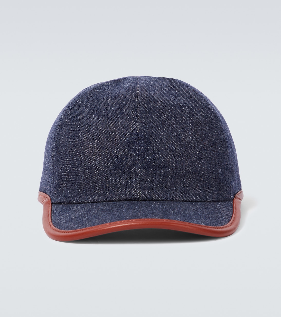 Baseballcap My aus Denim mit Leder | Loro Piana
