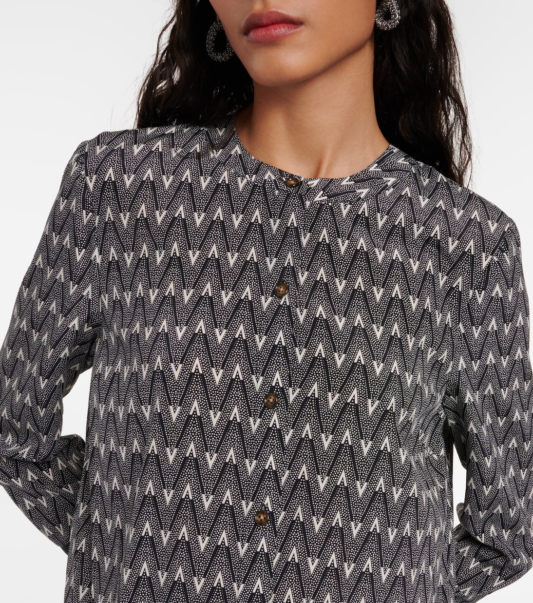Bluse Acacia aus einem Seidengemisch | Veronica Beard