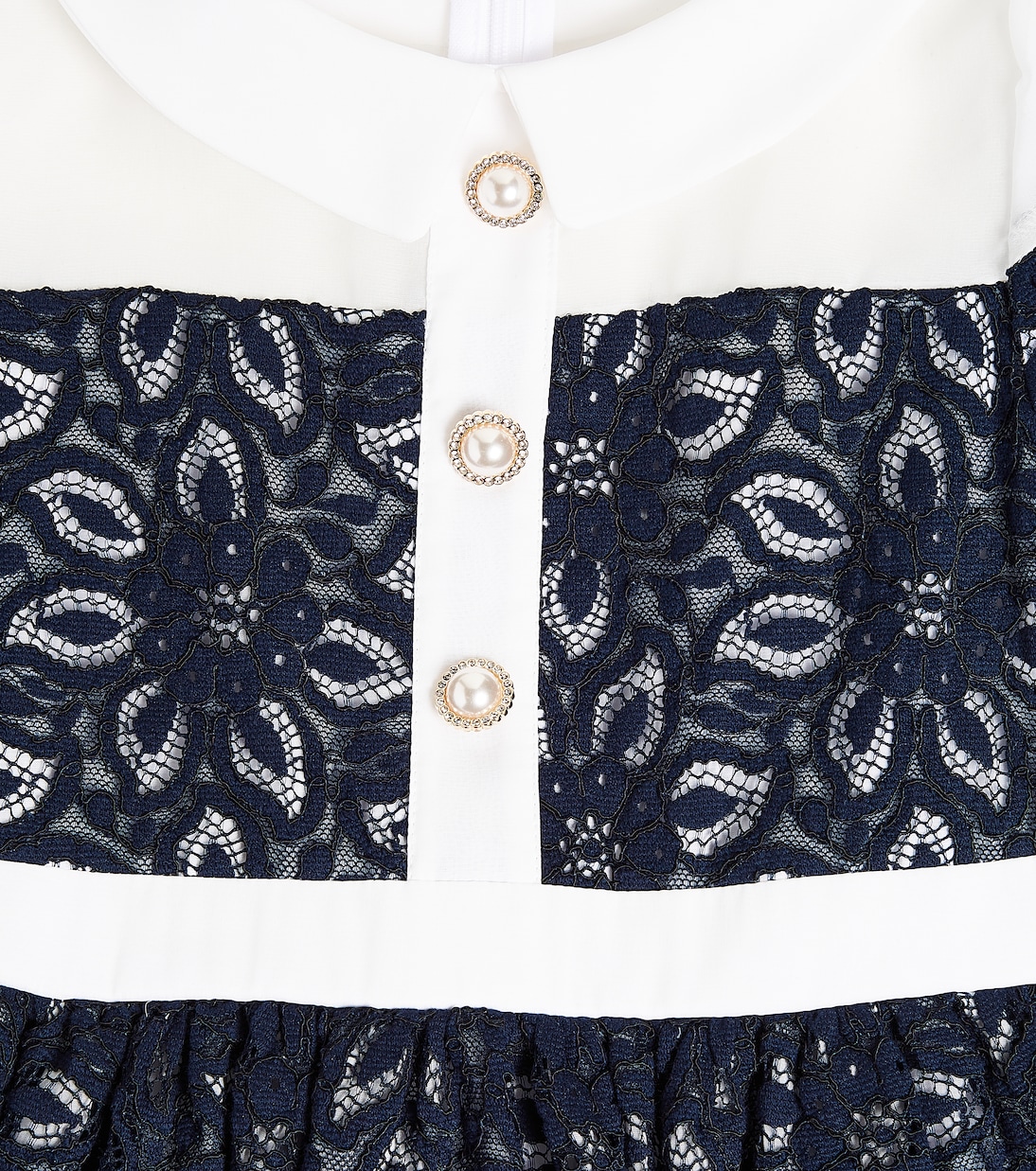 Verziertes Kleid mit Spitze | Patachou