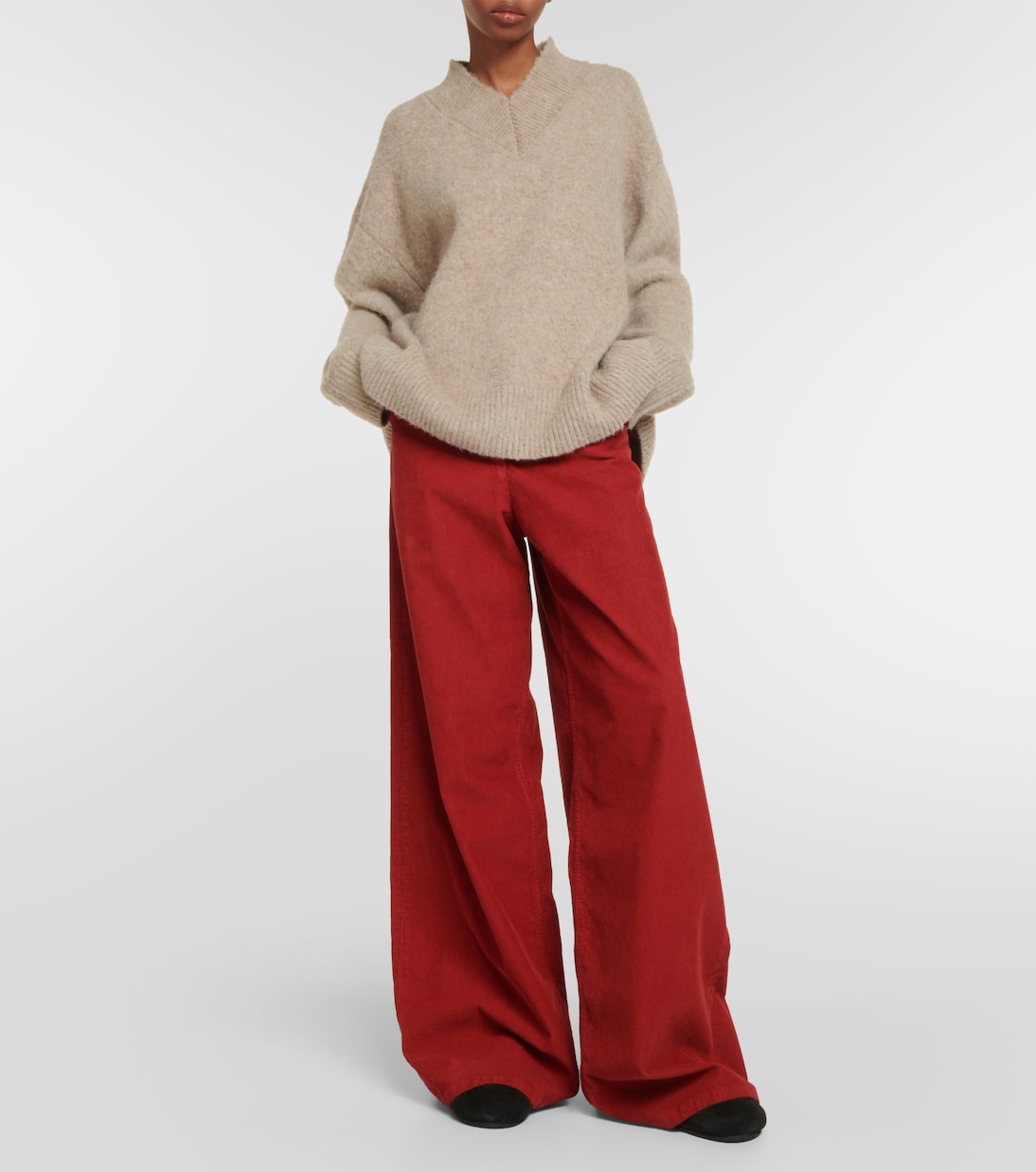 Weite Hose Chan aus Cord | The Row