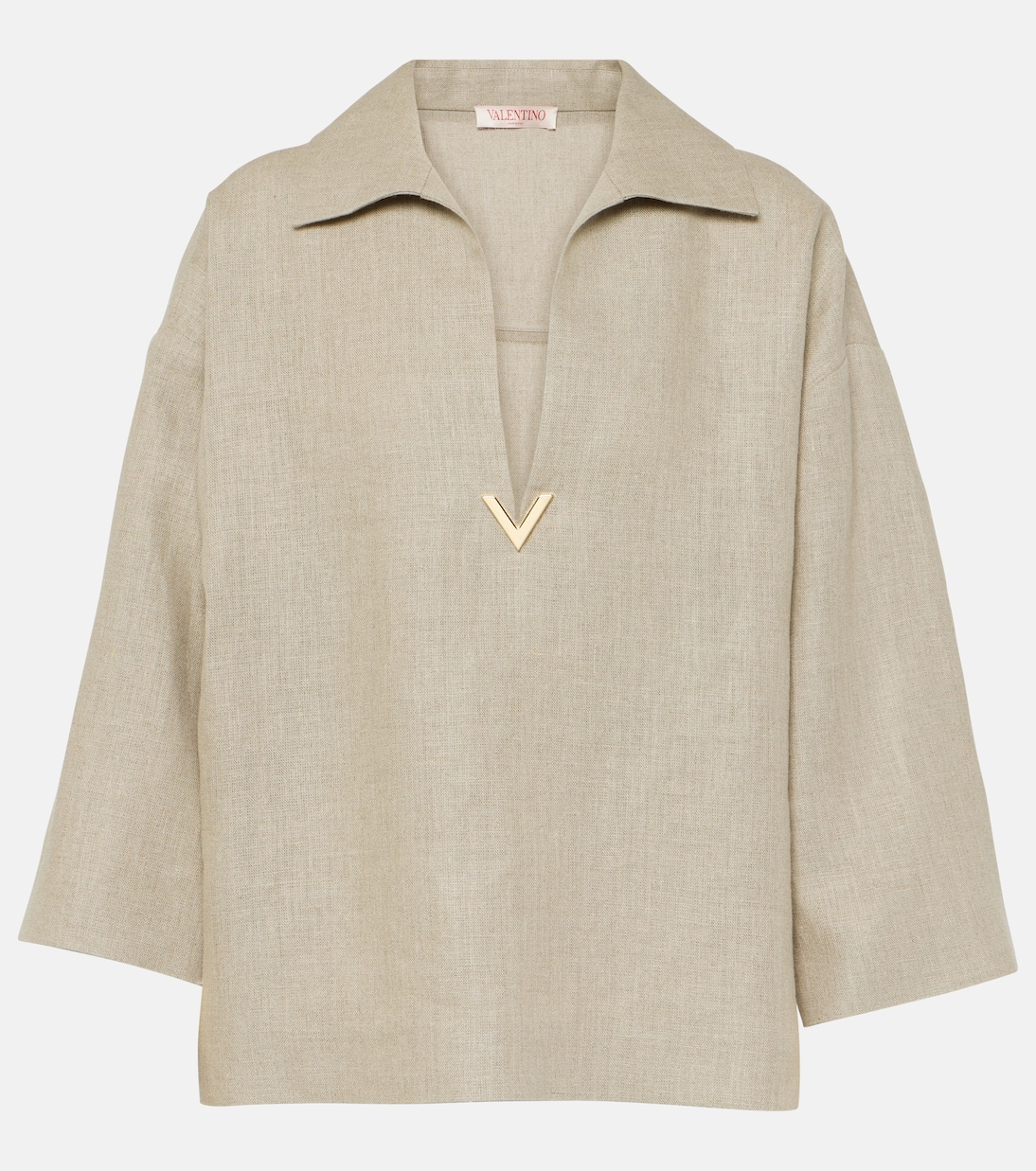 Top VGold en lin | Valentino