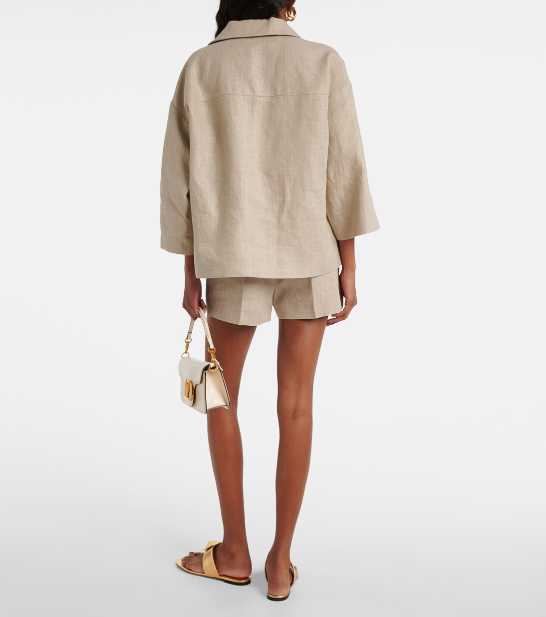 Top VGold en lin | Valentino