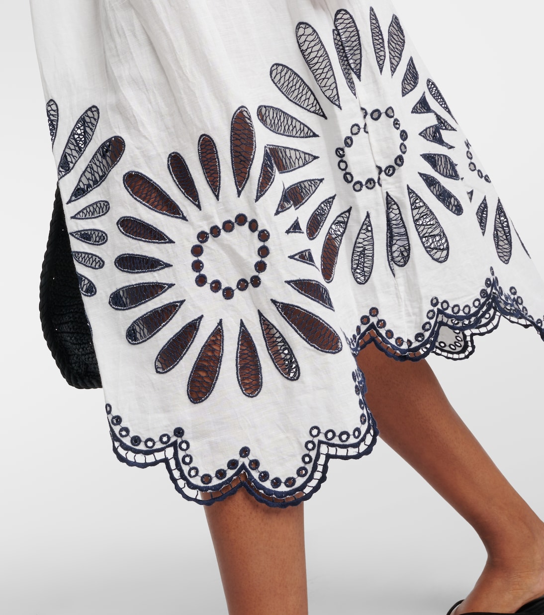 Abito midi Beatrice in lino e cotone | Ulla Johnson
