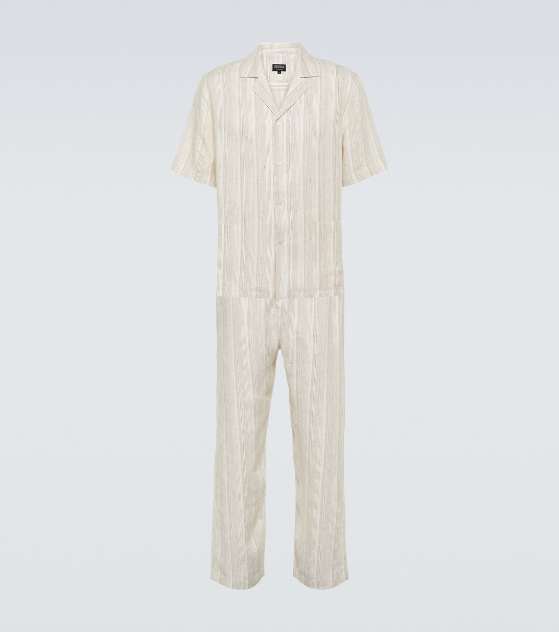 Pigiama in lino a righe | Zegna