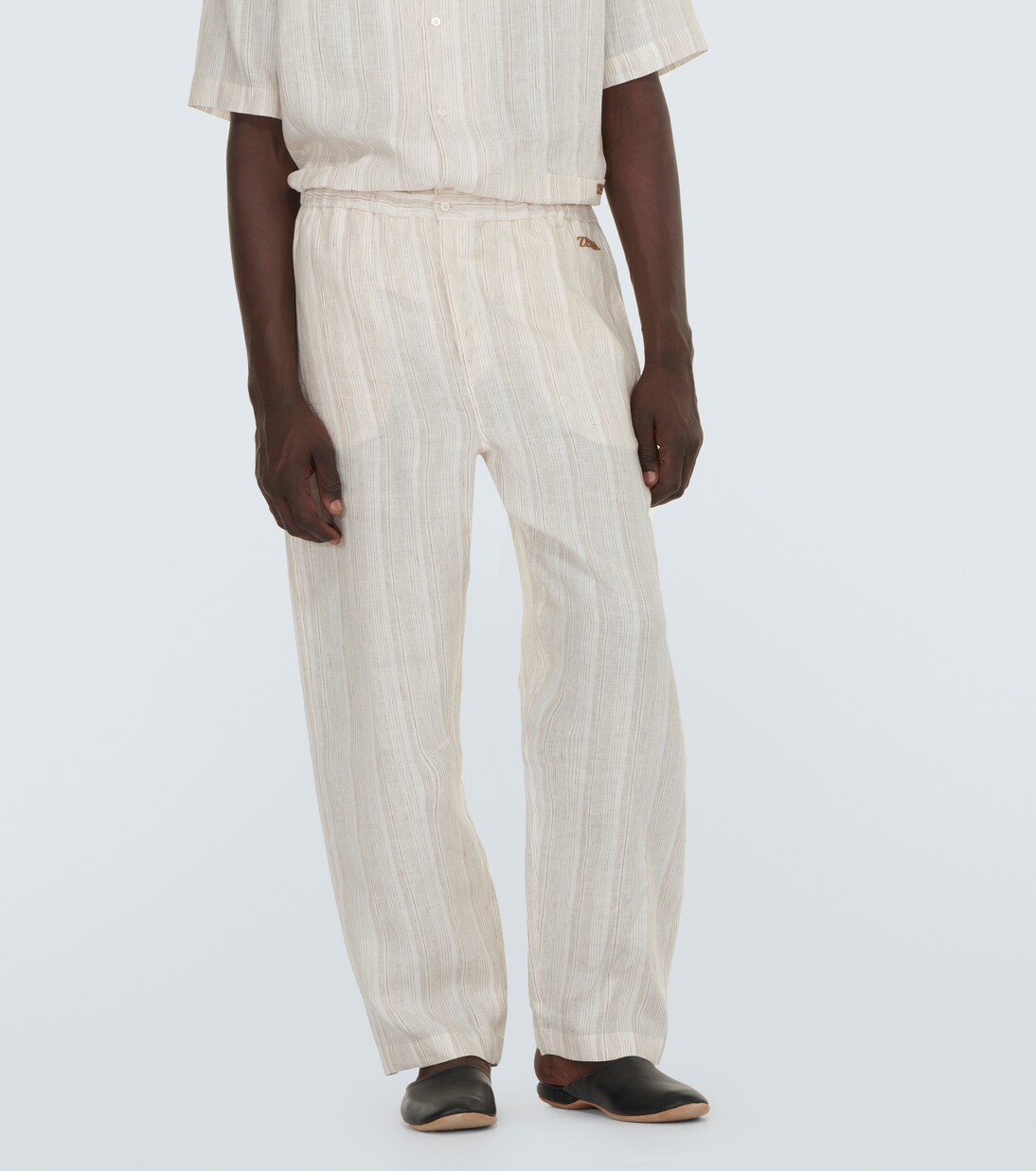Pigiama in lino a righe | Zegna