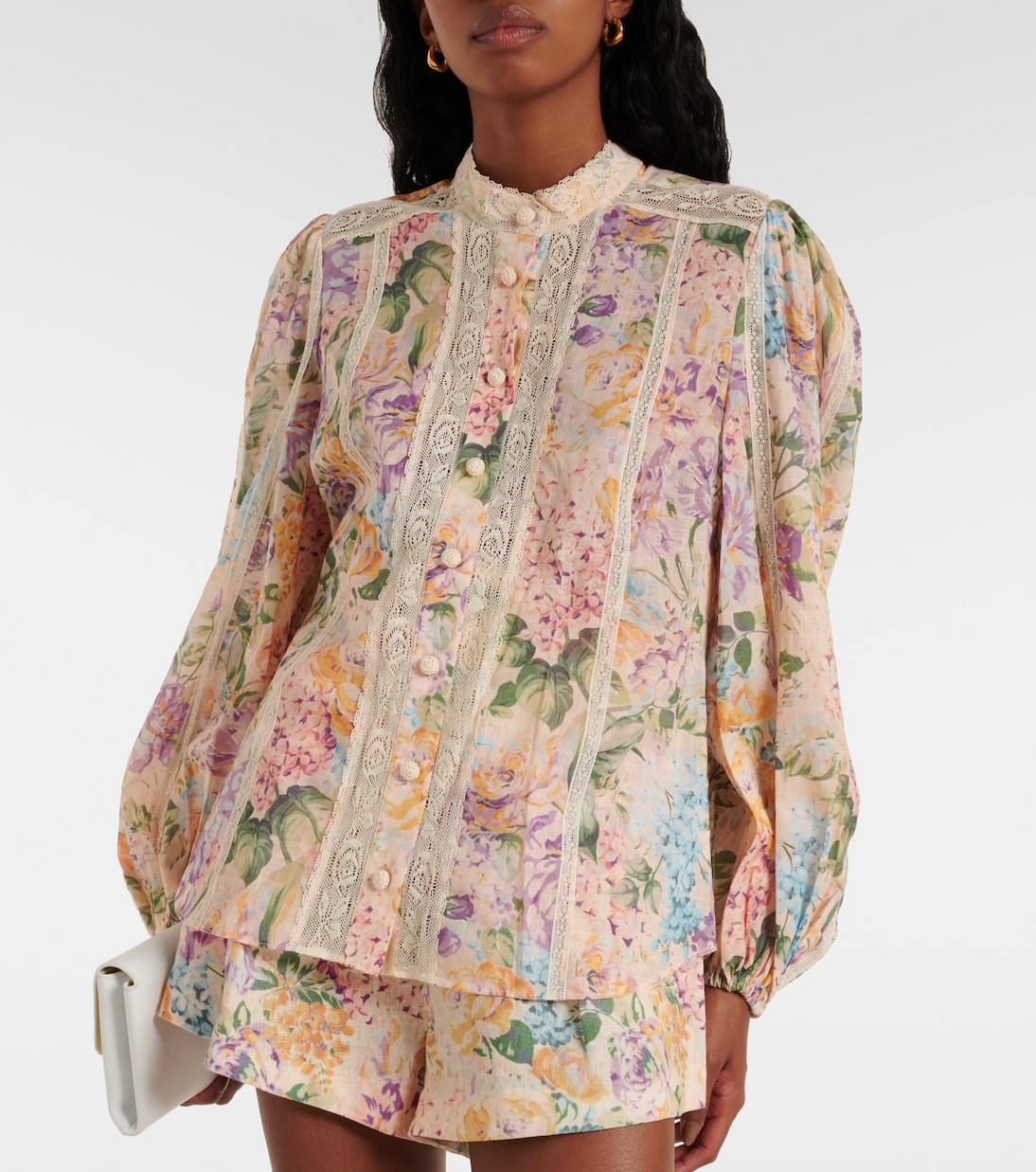 Bedruckte Bluse Halliday aus Baumwolle | Zimmermann