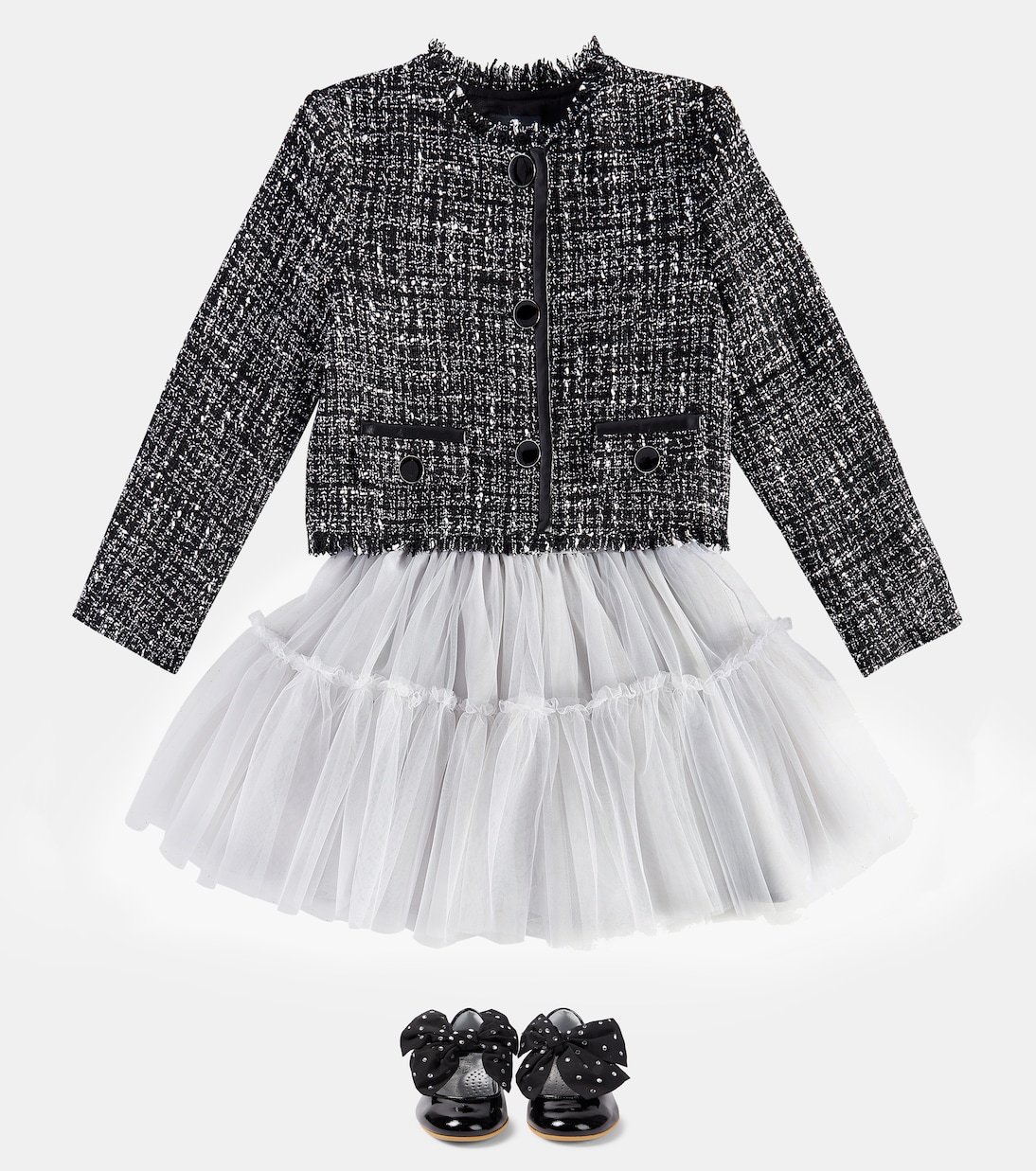 Bouclé jacket | Monnalisa