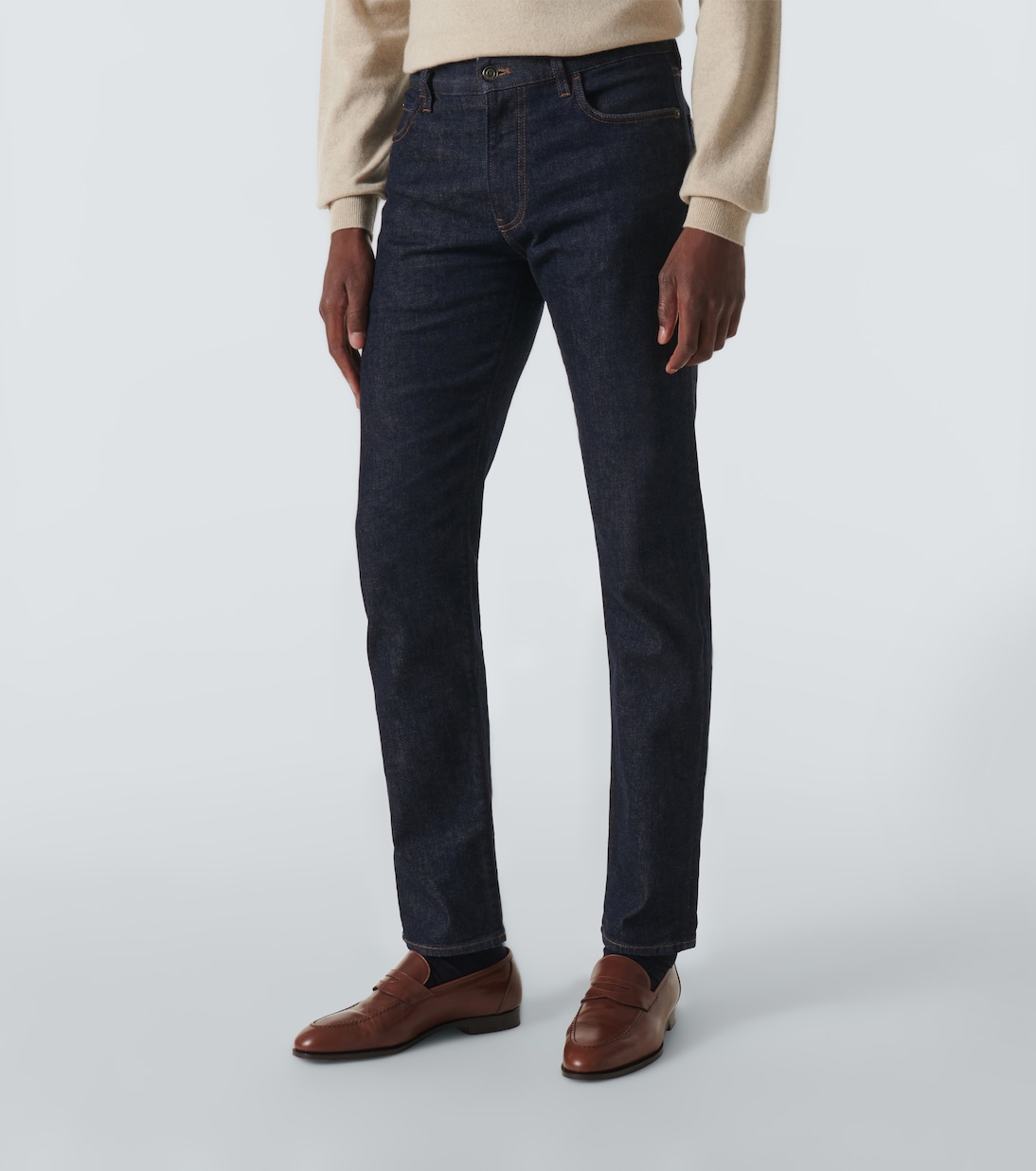 Jeans slim Quarona de tiro medio | Loro Piana