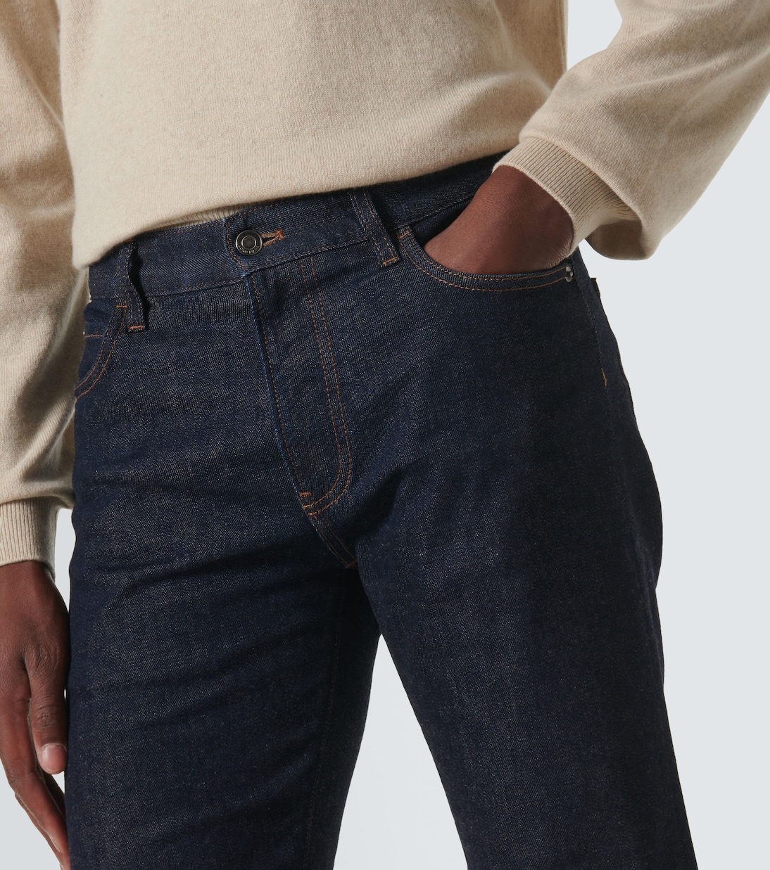 Jeans slim Quarona de tiro medio | Loro Piana