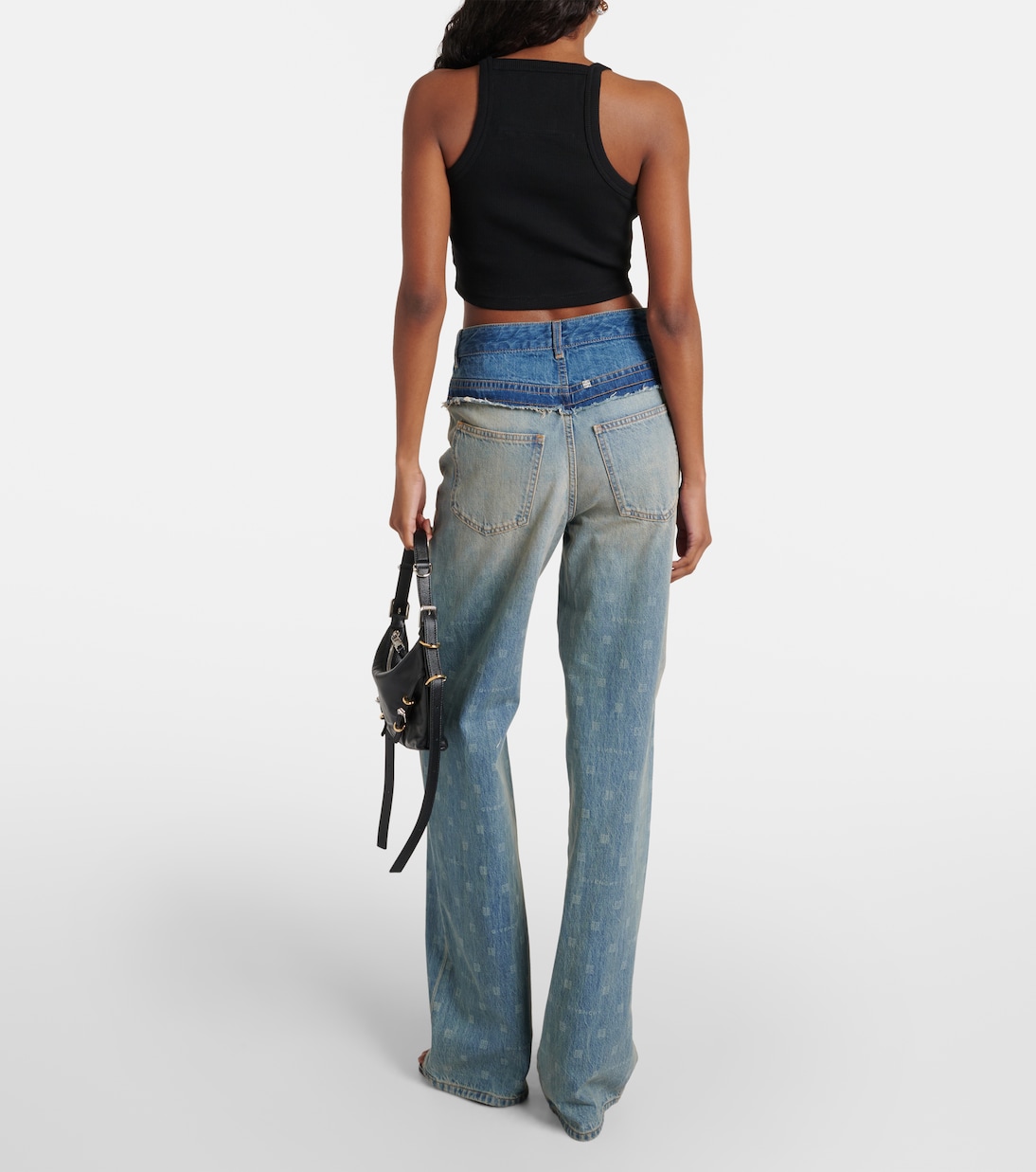 Top cropped 4G in jersey | Givenchy