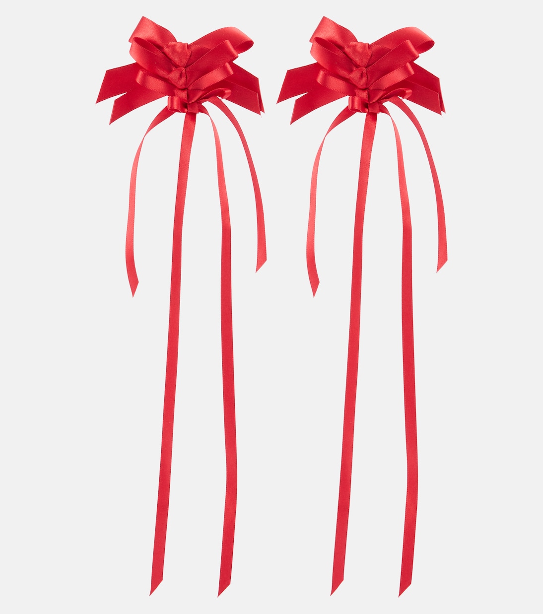 Rosette Bow satin earrings | Simone Rocha