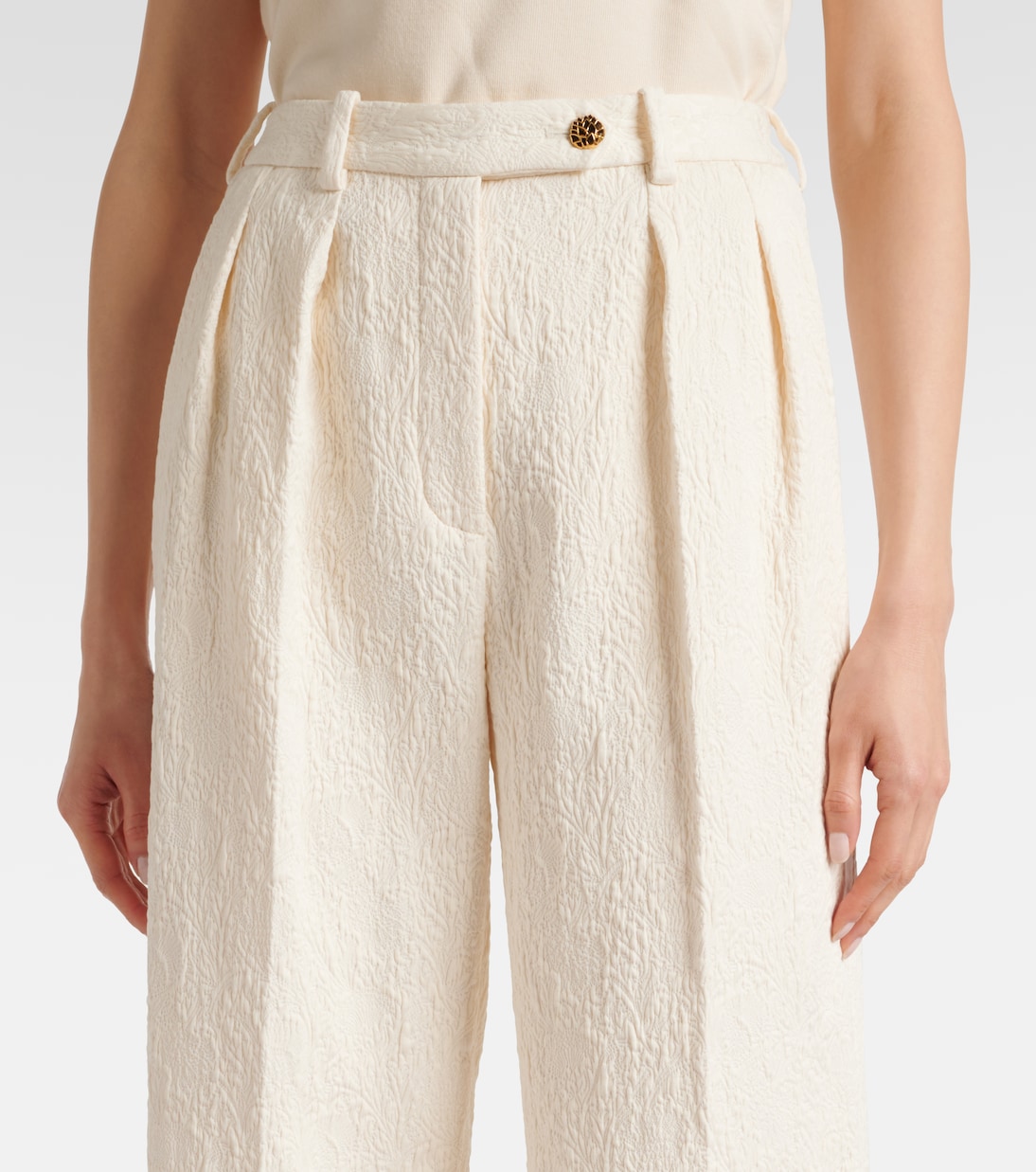 Pantalones anchos Bart de mezcla de algodón | Loro Piana