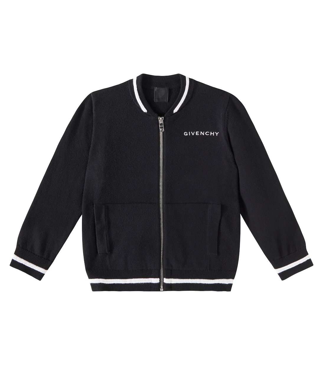 Cárdigan de algodón y cachemir con logo | Givenchy Kids