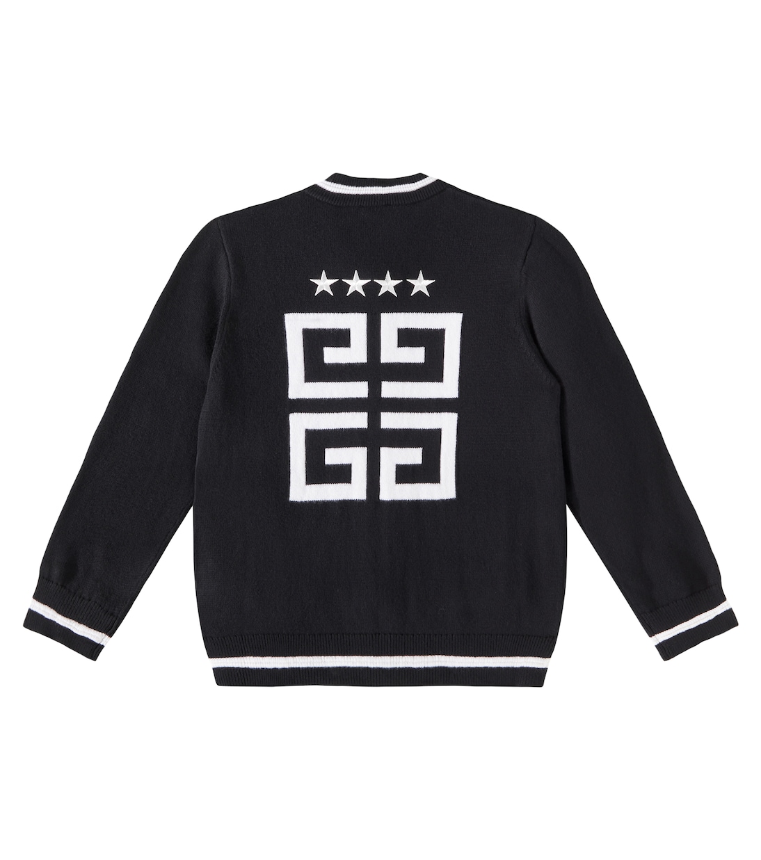Cárdigan de algodón y cachemir con logo | Givenchy Kids