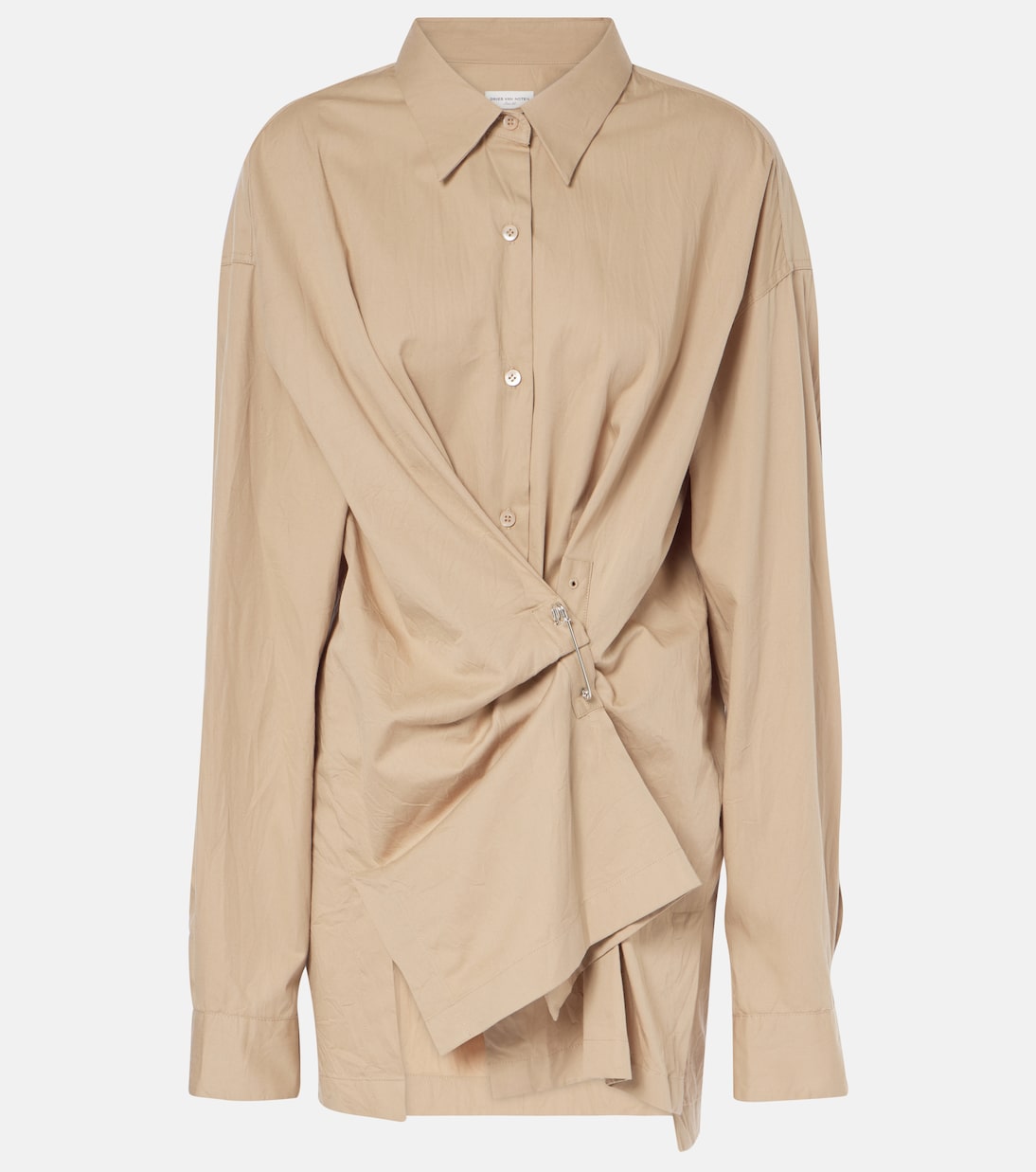 Camisa asimétrica de algodón | Dries Van Noten