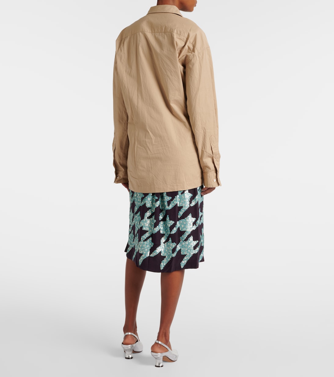 Camisa asimétrica de algodón | Dries Van Noten