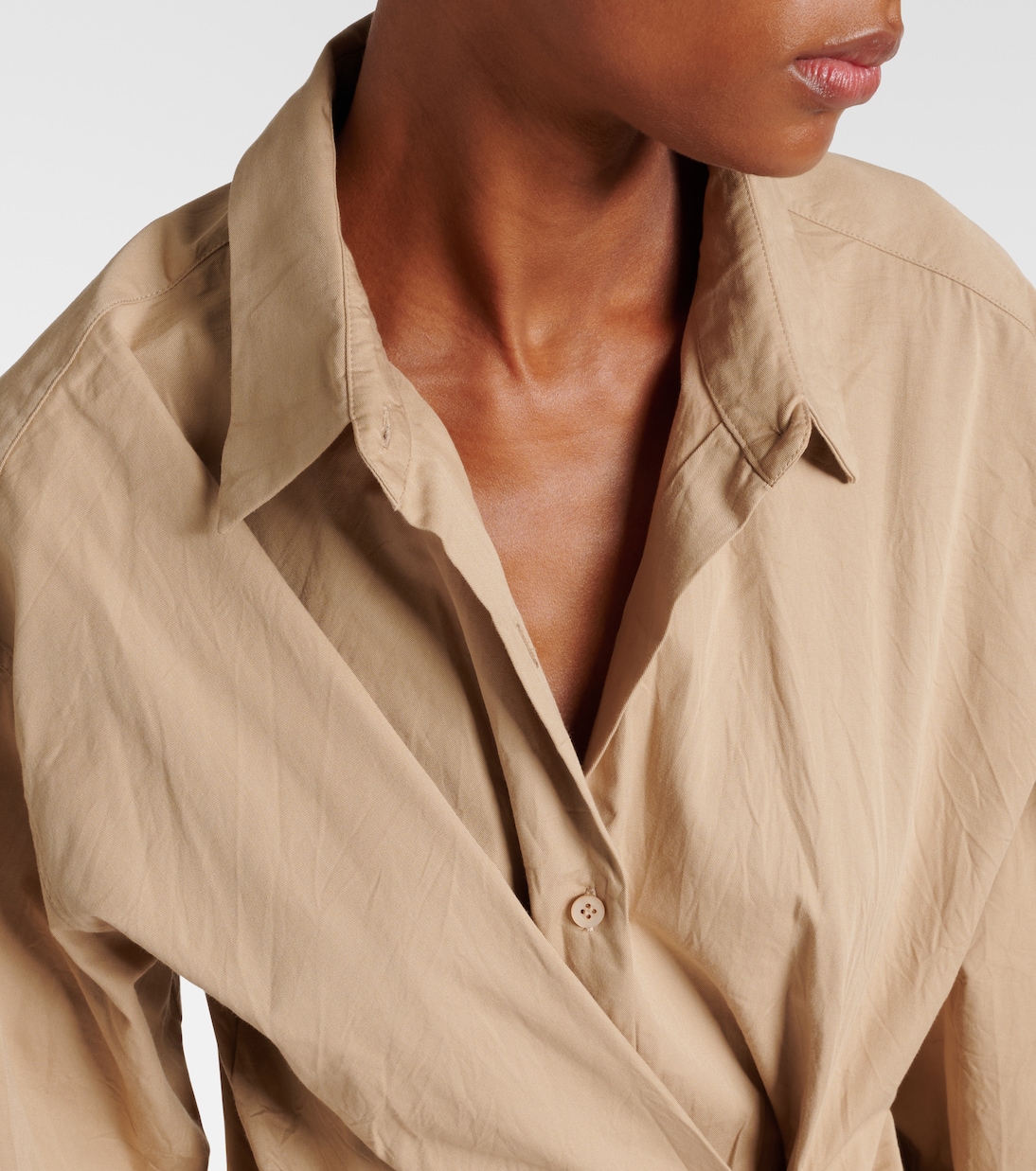 Camisa asimétrica de algodón | Dries Van Noten