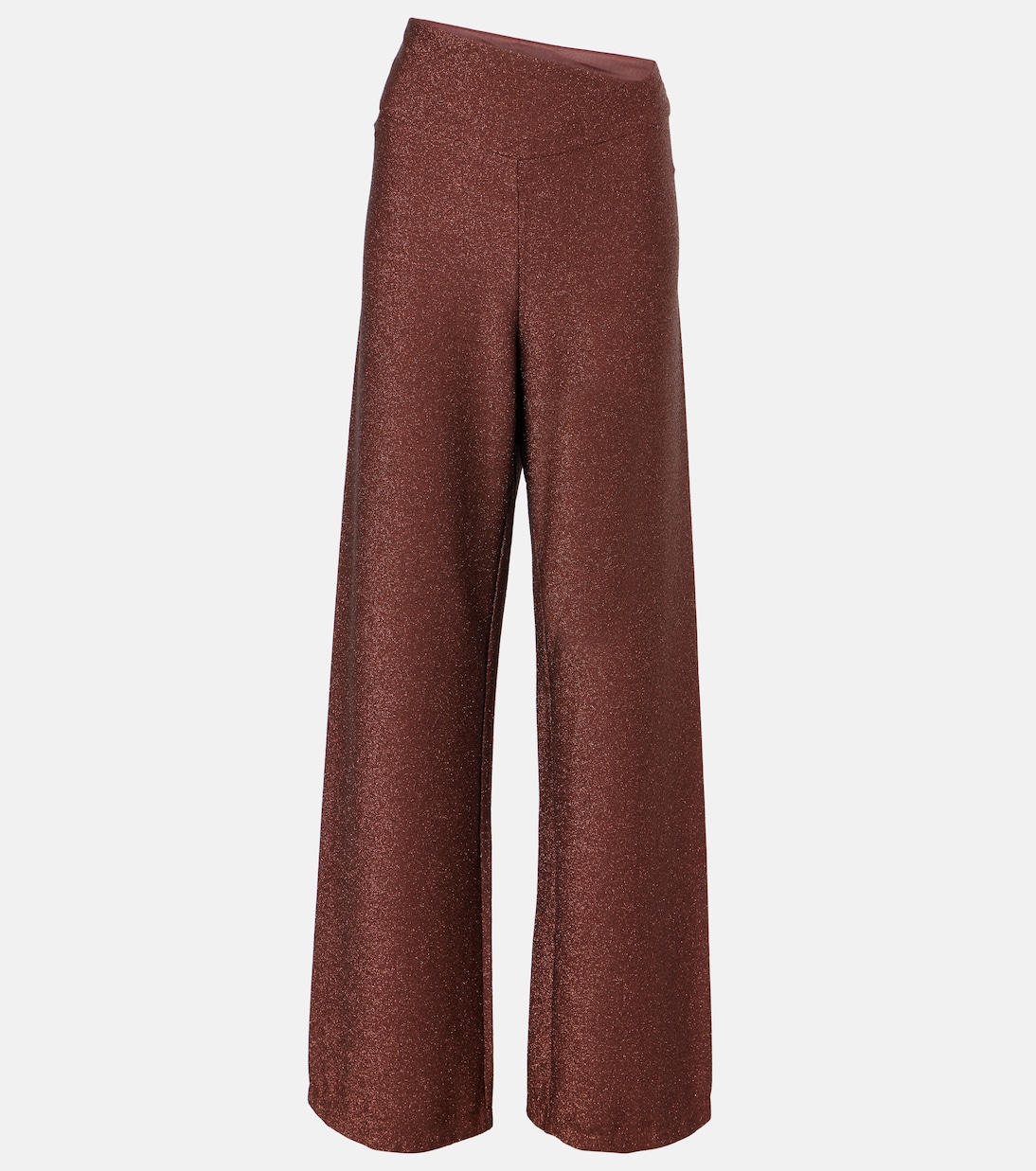 Pantaloni a gamba larga con lamé | Johanna Ortiz