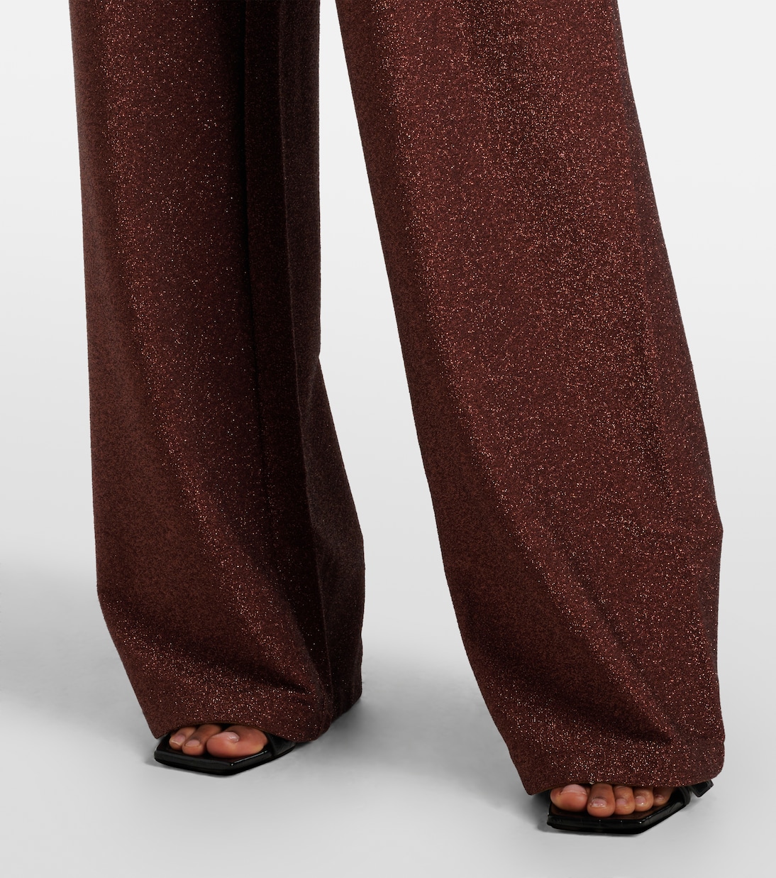 Pantaloni a gamba larga con lamé | Johanna Ortiz