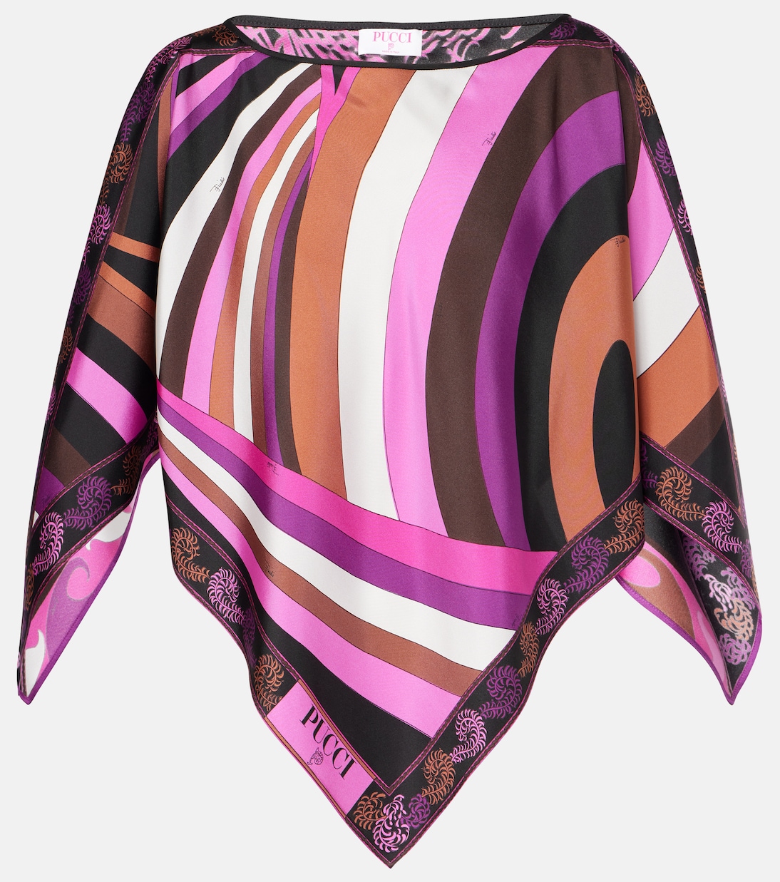 Bedrucktes Top Iride aus Seiden-Twill | Pucci